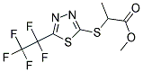 METHYL 2-([5-(1,1,2,2,2-PENTAFLUOROETHYL)-1,3,4-THIADIAZOL-2-YL]SULFANYL)PROPANOATE Struktur