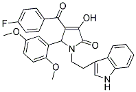 1-(2-(1H-INDOL-3-YL)ETHYL)-5-(2,5-DIMETHOXYPHENYL)-4-(4-FLUOROBENZOYL)-3-HYDROXY-1H-PYRROL-2(5H)-ONE Struktur