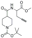 4-(1-METHOXYCARBONYL-BUT-3-YNYLCARBAMOYL)-PIPERIDINE-1-CARBOXYLIC ACID TERT-BUTYL ESTER Struktur