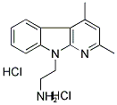 2-(2,4-DIMETHYL-9H-PYRIDO[2,3-B]INDOL-9-YL)ETHANAMINE DIHYDROCHLORIDE Struktur