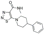 N-METHYL-5-(4-PHENYLPIPERIDIN-1-YL)-1,2,3-THIADIAZOLE-4-CARBOXAMIDE Struktur