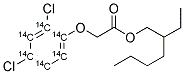 2,4-DICHLOROPHENOXY ACETIC ACID ETHYLHEXANYL ESTER [RING-14C(U)] Struktur