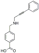 4-(((3-PHENYLPROP-2-YNYL)AMINO)METHYL)BENZOIC ACID Struktur