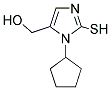 (3-CYCLOPENTYL-2-MERCAPTO-3H-IMIDAZOL-4-YL)-METHANOL Struktur