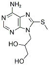 3-(6-AMINO-8-METHYLSULFANYL-PURIN-9-YL)-PROPANE-1,2-DIOL Struktur