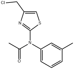 N-[4-(CHLOROMETHYL)-1,3-THIAZOL-2-YL]-N-(3-METHYLPHENYL)ACETAMIDE Struktur