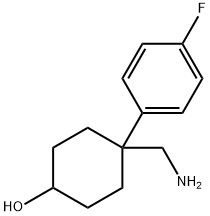 4-(AMINOMETHYL)-4-(4-FLUOROPHENYL)CYCLOHEXANOL Struktur