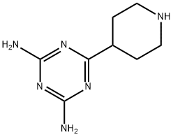 6-PIPERIDIN-4-YL-[1,3,5]TRIAZINE-2,4-DIAMINE Struktur