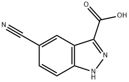 5-CYANO INDAZOLE-3-CARBOXYLIC ACID Struktur