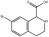 7-BROMO-1,2,3,4-TETRAHYDRO-ISOQUINOLINE-1-CARBOXYLIC ACID Struktur