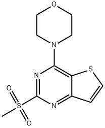 2-(METHYLSULFONYL)-4-MORPHOLINOTHIENO[3,2-D]PYRIMIDINE Struktur