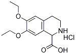 6,7-DIETHOXY-1,2,3,4-TETRAHYDRO-ISOQUINOLINE-1-CARBOXYLIC ACID HYDROCHLORIDE Struktur