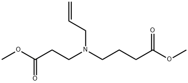 METHYL 4-[N-ALLYL-N-(2-METHOXYCARBONYLETHYL)]AMINOBUTYRATE Struktur