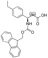 (R)-3-(4-ETHYL-PHENYL)-3-(9H-FLUOREN-9-YLMETHOXYCARBONYLAMINO)-PROPIONIC ACID Struktur