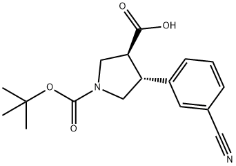 BOC-(TRANS)-4-(3-CYANO-PHENYL)-PYRROLIDINE-3-CARBOXYLIC ACID