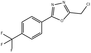 2-(CHLOROMETHYL)-5-[4-(TRIFLUOROMETHYL)PHENYL]-1,3,4-OXADIAZOLE Struktur