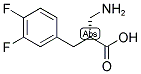 (R)-2-AMINOMETHYL-3-(3,4-DIFLUORO-PHENYL)-PROPIONIC ACID Struktur