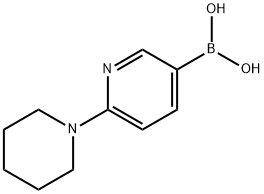 6-(1-PIPERIDINYL)-3-PYRIDINYLBORONIC ACID Struktur