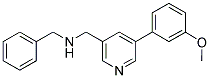 N-BENZYL-1-[5-(3-METHOXYPHENYL)PYRIDIN-3-YL]METHANAMINE Struktur