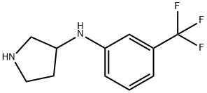 PYRROLIDIN-3-YL-(3-TRIFLUOROMETHYL-PHENYL)-AMINE Struktur