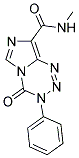 N-METHYL-4-OXO-3-PHENYL-3,4-DIHYDROIMIDAZO[5,1-D][1,2,3,5]TETRAZINE-8-CARBOXAMIDE Struktur