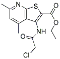 ETHYL 3-[(CHLOROACETYL)AMINO]-4,6-DIMETHYLTHIENO[2,3-B]PYRIDINE-2-CARBOXYLATE Struktur