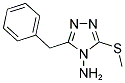 3-BENZYL-5-(METHYLSULFANYL)-4H-1,2,4-TRIAZOL-4-AMINE Struktur