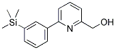 (6-[3-(TRIMETHYLSILYL)PHENYL]PYRIDIN-2-YL)METHANOL Struktur