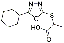 2-[(5-CYCLOHEXYL-1,3,4-OXADIAZOL-2-YL)SULFANYL]PROPANOIC ACID Struktur