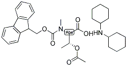 FMOC-L-METHR(AC)-OH DCHA Struktur