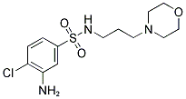 3-AMINO-4-CHLORO-N-(3-MORPHOLIN-4-YLPROPYL)BENZENESULFONAMIDE Struktur