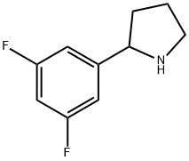 2-(3,5-DIFLUORO-PHENYL)-PYRROLIDINE Struktur