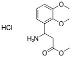 3-AMINO-3-(2,3-DIMETHOXY-PHENYL)-PROPIONIC ACID METHYL ESTER HYDROCHLORIDE Struktur