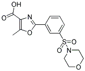 5-METHYL-2-[3-(MORPHOLIN-4-YLSULFONYL)PHENYL]-1,3-OXAZOLE-4-CARBOXYLIC ACID Struktur