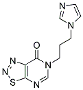 6-[3-(1H-IMIDAZOL-1-YL)PROPYL][1,2,3]THIADIAZOLO[5,4-D]PYRIMIDIN-7(6H)-ONE Struktur