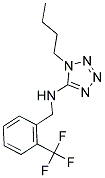 1-BUTYL-N-(2-(TRIFLUOROMETHYL)BENZYL)-1H-TETRAZOL-5-AMINE Struktur