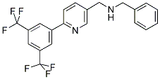 (6-[3,5-BIS(TRIFLUOROMETHYL)PHENYL]PYRIDIN-3-YL)-N-BENZYLMETHANAMINE Struktur