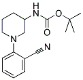 1-(2-CYANO-PHENYL)-PIPERIDIN-3-CARBAMIC ACID TERT-BUTYL ESTER Struktur