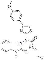 N~1~-PROPYL-1-[4-(4-METHOXYPHENYL)-1,3-THIAZOL-2-YL]-N~2~-PHENYL-1,2-HYDRAZINEDICARBOXAMIDE Struktur