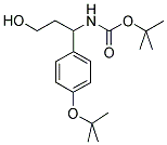 TERT-BUTYL 1-(4-TERT-BUTOXYPHENYL)-3-HYDROXYPROPYLCARBAMATE Struktur