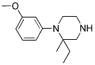 2-ETHYL-1-(3-METHOXYPHENYL)-2-METHYLPIPERAZINE Struktur