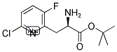 (R)-3-(2'-CHLORO-5'-FLUOROPYRIDYL-6')ALANINE T-BUTYL ESTER Struktur