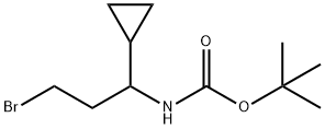 TERT-BUTYL 3-BROMO-1-CYCLOPROPYLPROPYLCARBAMATE Struktur