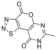 7-METHYL-4H-[1,2,3]THIADIAZOLO[5',4':4,5]PYRANO[2,3-D]PYRIMIDINE-4,9(8H)-DIONE Struktur