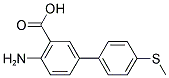 4-AMINO-4'-(METHYLSULFANYL)[1,1'-BIPHENYL]-3- CARBOXYLIC ACID Struktur