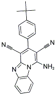 1-AMINO-3-(4-TERT-BUTYL-PHENYL)-BENZO[4,5]IMIDAZO[1,2-A]PYRIDINE-2,4-DICARBONITRILE Struktur