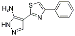 4-[4-(PHENYL)-THIAZOL-2-YL]-2H-PYRAZOL-3-YLAMINE Struktur