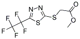 METHYL ([5-(1,1,2,2,2-PENTAFLUOROETHYL)-1,3,4-THIADIAZOL-2-YL]SULFANYL)ACETATE Struktur