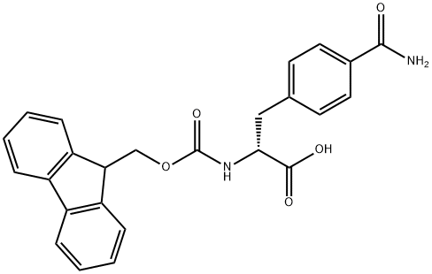 FMOC-D-4-CARBAMOYLPHE Struktur