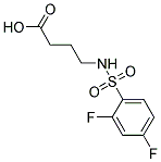 4-[[(2,4-DIFLUOROPHENYL)SULFONYL]AMINO]BUTANOIC ACID Struktur